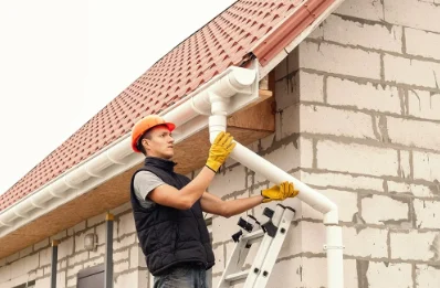 Pose et remplacement de gouttières à Corte